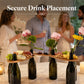 Artisanal Wine Flight Serving Tray Set - Unique Drink Holders for Entertaining