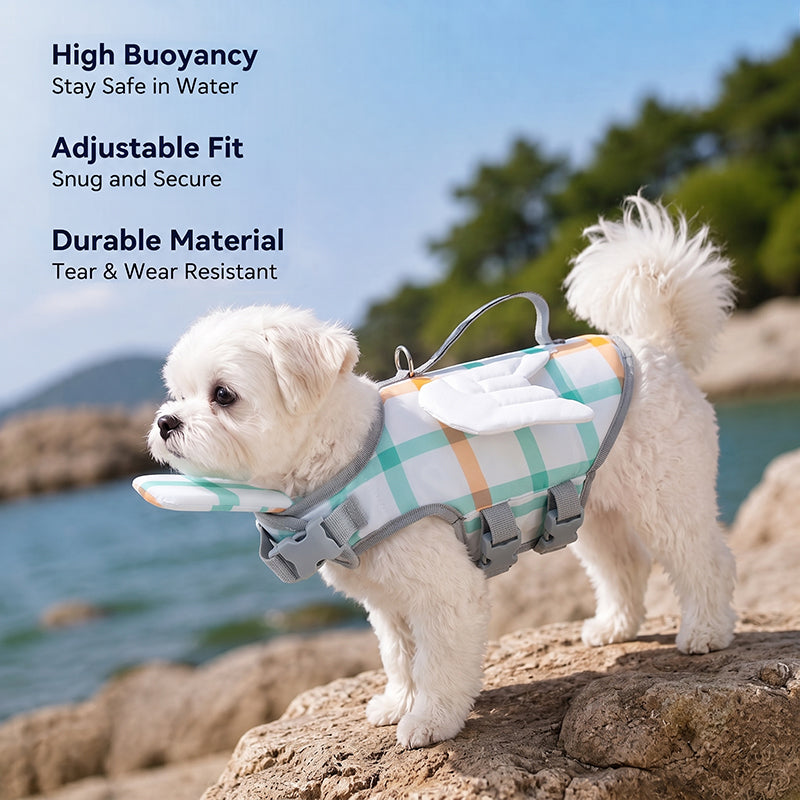 Cute Animal Dog Life Jacket – Fun Swimming Vest for Dogs, Safe & Comfortable Floatation Gear