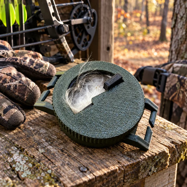 🍃🏕️Bow Hunting Milkweed Dispenser - Wind Indicator Fluff For Saddle Hunters