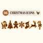 LED Reindeer Wall Decorations - Festive Christmas Lighting