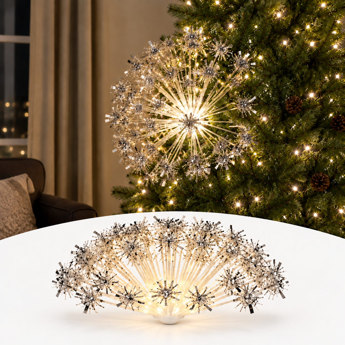 LED Starburst Christmas Tree Decoration Light