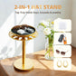 360° Rotating Baseball Cap Organizer with Storage Tray