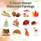 ✍️Beginner Watercolor Paint Set🎨Watercolor Animal Workbook