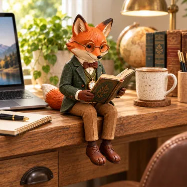 🦊 Reading Fox Ornament