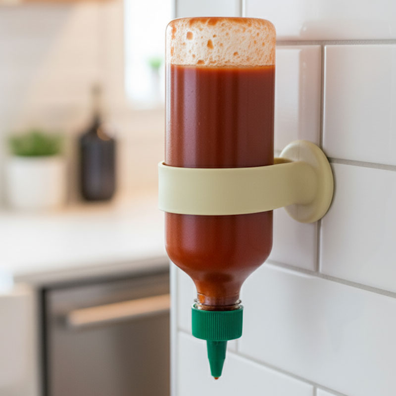 “No Drop Left Behind” Silicone Bottle Holder