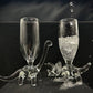 Dinosaur Themed Champagne Glasses