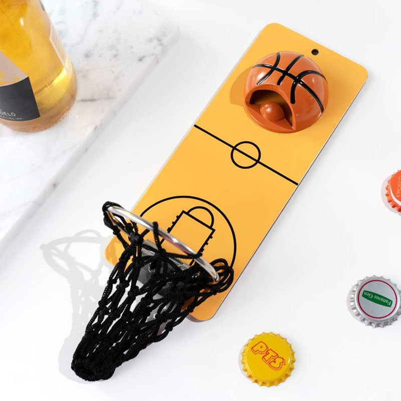Slam Dunk Bottle Opener with Cap Catcher