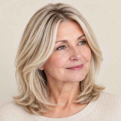 Natural-Looking Hair Topper for Women