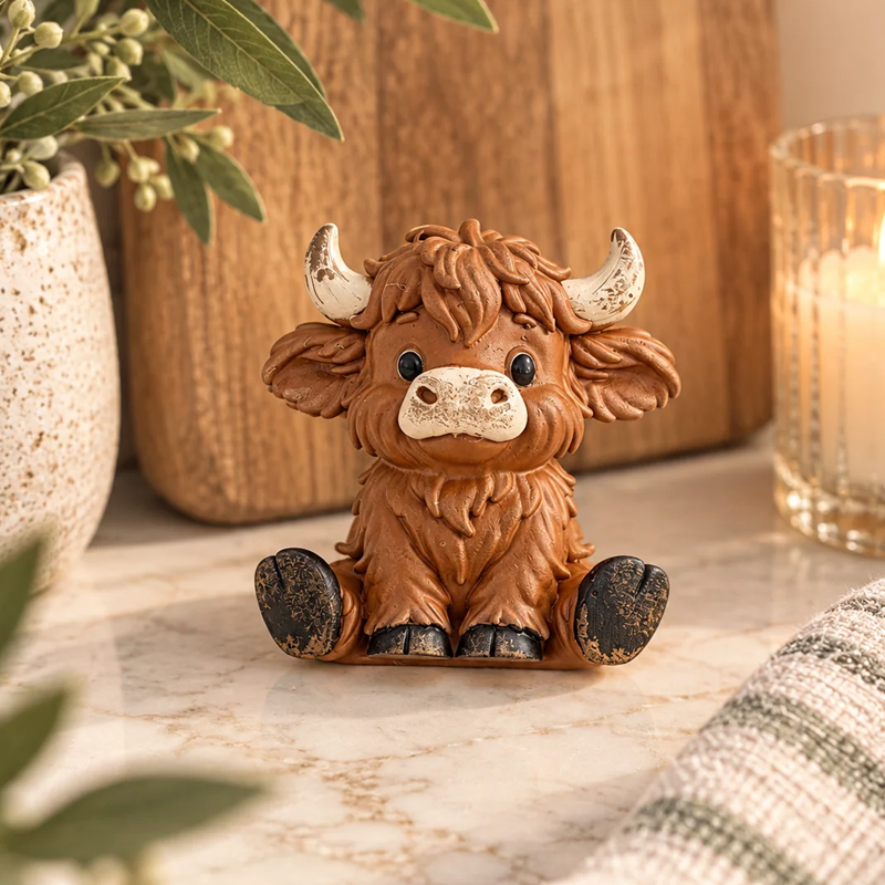 Highland Cow Tea Towel Clip