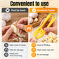 Manual Garlic Peeler with Serrated Jaws