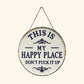 Happy Place – Vintage Statement Metal Sign