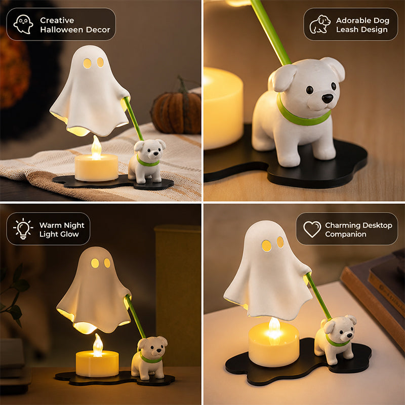 👻 Early Halloween Sale | Ghost Walking Dog LED Night Light | Cozy Halloween Decor