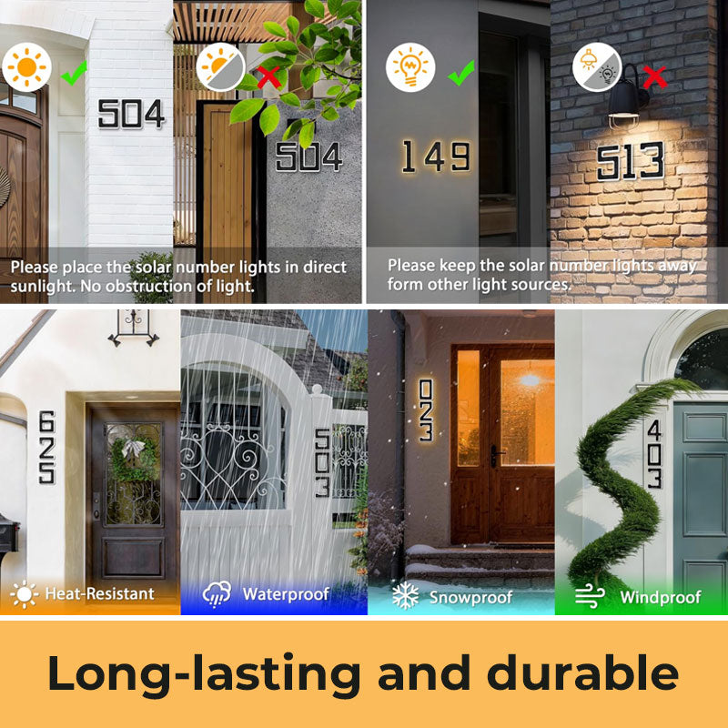 LED House Number Sign