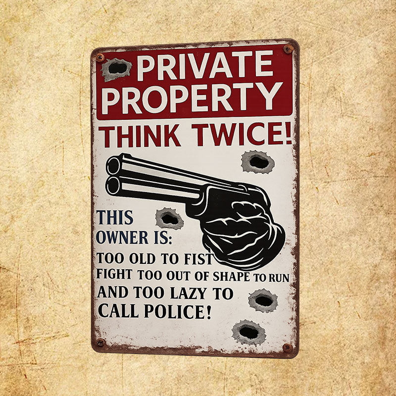 Private Property Marker