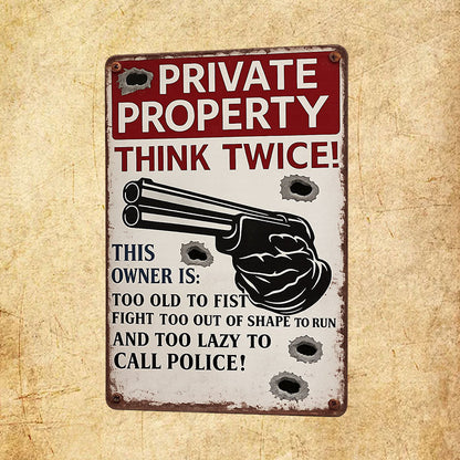 Private Property Marker