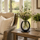 Horseshoe-Shaped Floral Vase