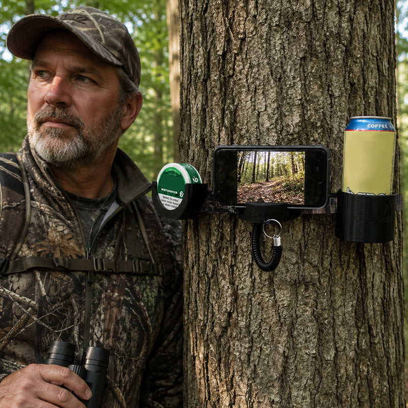 🦌 TreeStand Gear Station™ | Tree-Mounted Hunting Gear Holder