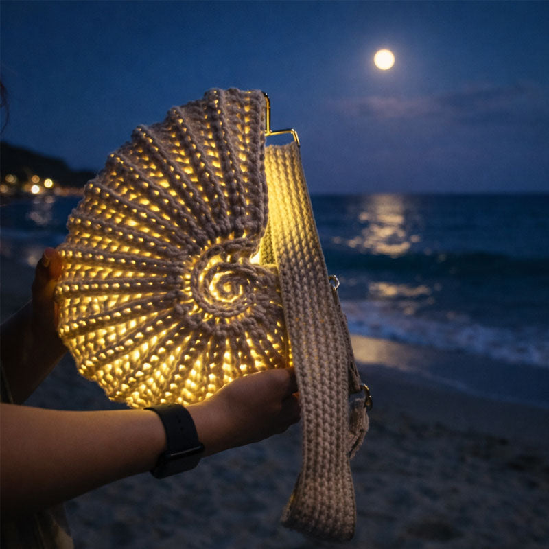 Radiant Nautilus Shell Bag 🐚 — Carry the Magic of the Deep Blue