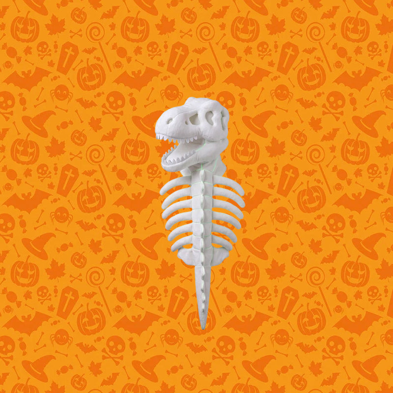 Glow-in-the-Dark Dinosaur Skeleton Costume for Cats & Dogs