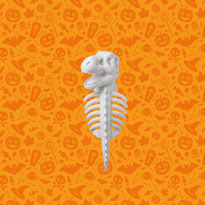 Glow-in-the-Dark Dinosaur Skeleton Costume for Cats & Dogs