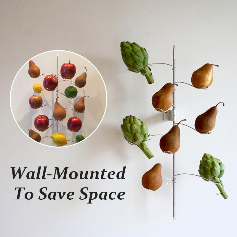 Wall-Mounted Fruit & Vegetable Storage Rack