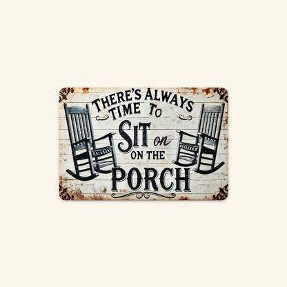 🌾 Porch Therapy Vintage Metal Sign