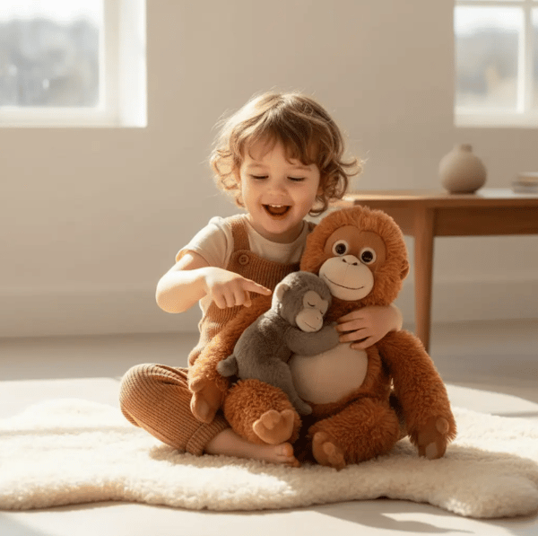 Mama Punch Monkey Plush Toy