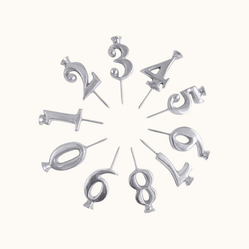 Number-shaped Birthday Candles