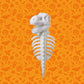 Glow-in-the-Dark Dinosaur Skeleton Costume for Cats & Dogs