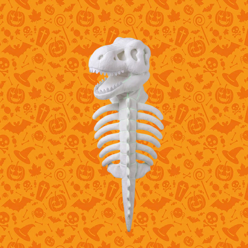Glow-in-the-Dark Dinosaur Skeleton Costume for Cats & Dogs