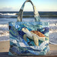 Turtle Haven Quilted Tote Bag