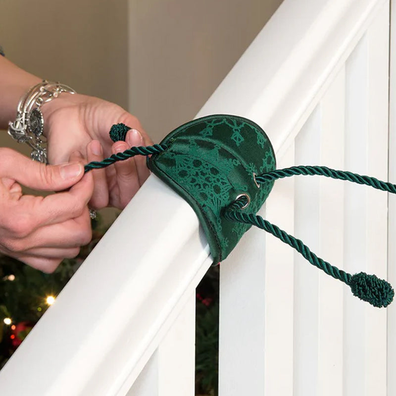 Christmas Garland Ties | Reusable No-Damage Banister Holders