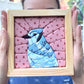 DIY Fabric Art Kit | No-Sew Fabric Mosaic Wall Art Craft with Frame & Tools