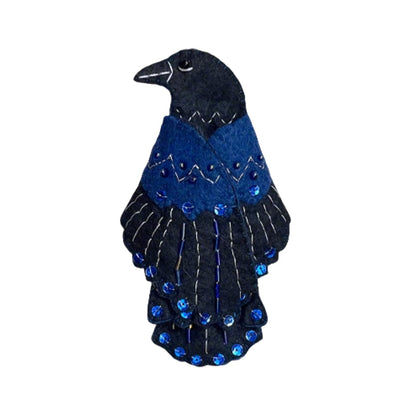 Luna the Crow Sewing Case
