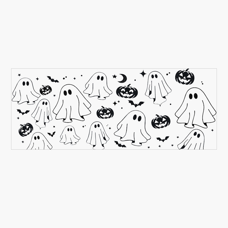 Halloween Ghost & Pumpkin Sunroof Cover