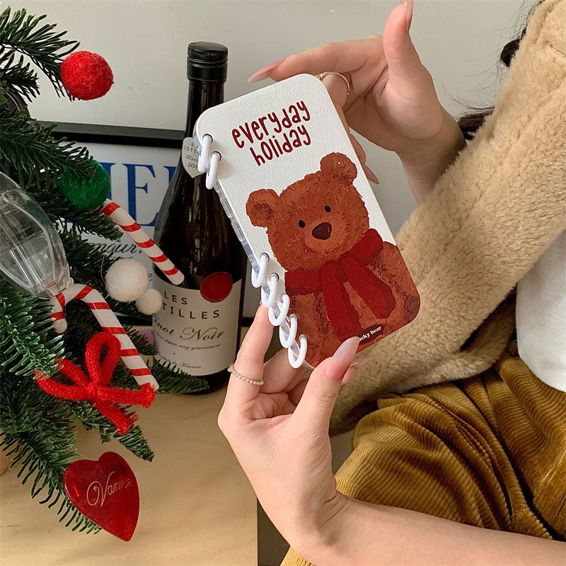 Loose-Leaf Notebook Cartoon Phone Case