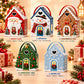 Christmas Cottage Handle Gift Box – 3D Festive Candy & Cookie Gift Packaging Box
