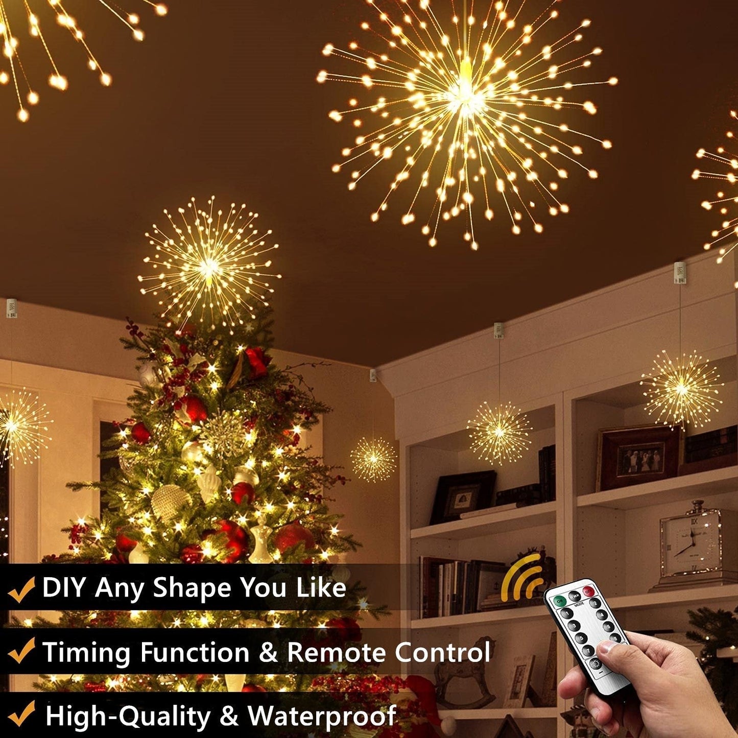 🎄Christmas fireworks lights