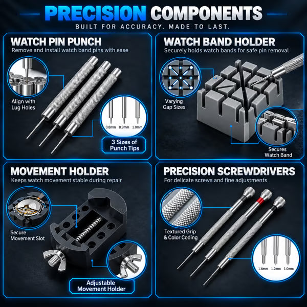 🎁Last Day Promotion 49% OFF🔥Universal Watch Repair & Link Removal Kit