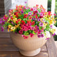 Autumn Eucalyptus & Violet Artificial Flowers for Home Decor