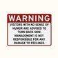 Humor Warning Door Decoration
