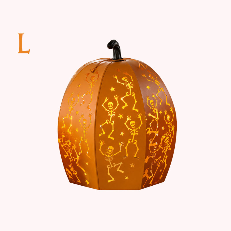 🎃 Early Halloween Sale | Halloween Pumpkin Lantern | Vintage Metal Jack-O'-Lantern Decor