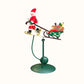 Wobbly Santa on Reindeer Christmas Figurine