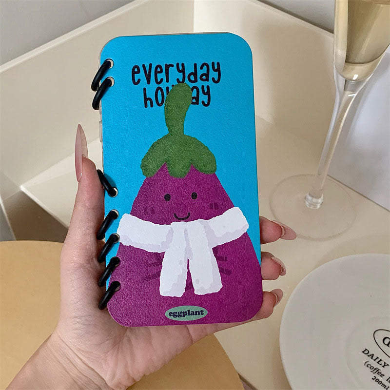Loose-Leaf Notebook Cartoon Phone Case