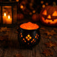 Halloween Witch Cauldron Tea Light Holder | Spooky LED Candle Lamp Decoration