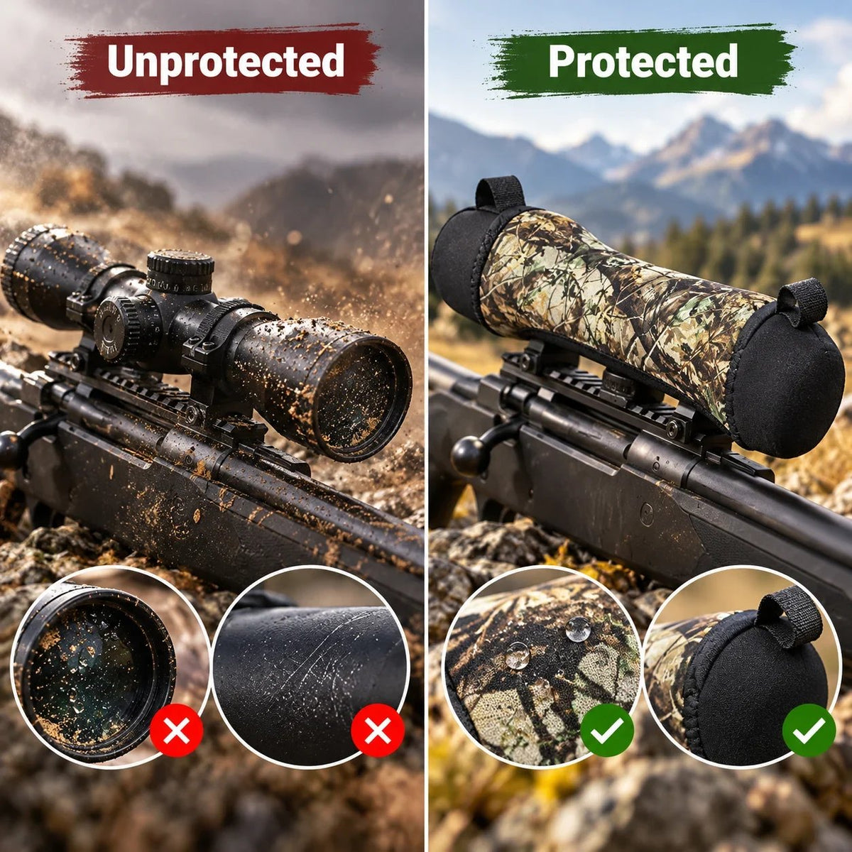 🎯 Neoprene Scope Covers – Water-Resistant, Scratch-Protective Optical Gear Covers for Outdoor Adventures 🛡️
