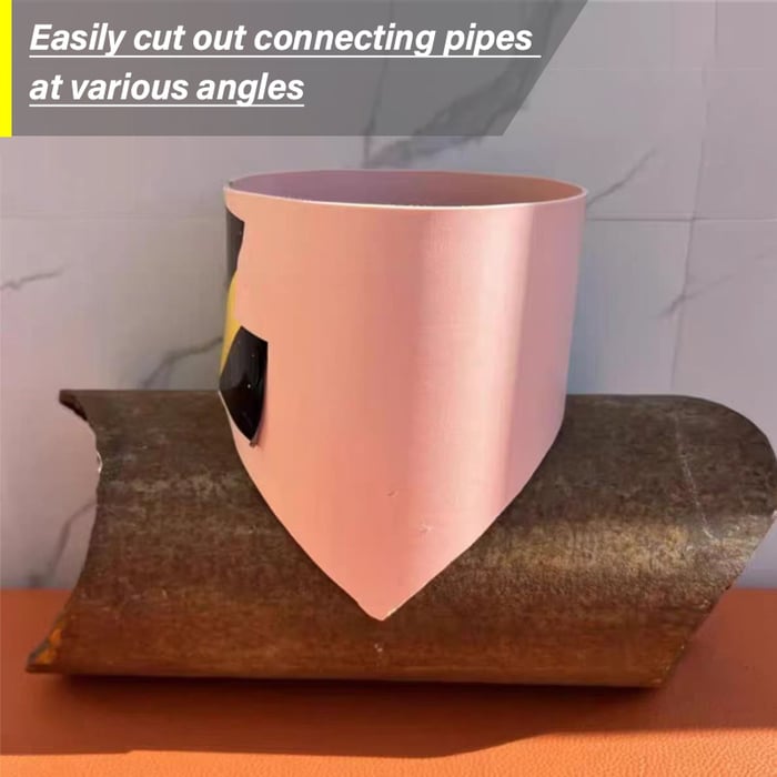 Precision Pipe Saddle Template Cutting Guide