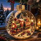 🎄Glowing Christmas Diorama Ornament – A Tiny Winter World in the Palm of Your Hand👼