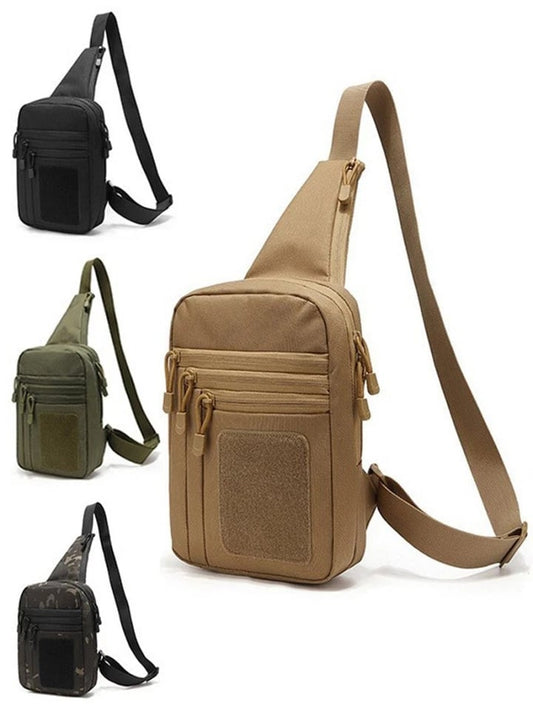 🎒 Stand Bag — Shoulder &amp; Chest Sling with Hidden-Carry Pocket — Durable Zippered Multi-Sport Pack