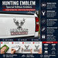 🦌 HUNTING Special Edition Emblem – Premium 3D Metal Car Badge For Hunting Enthusiast